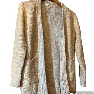 Jade & Ivory Jumper Knit Sweater Size M Knit Classic Slim Open Front Cardigan